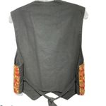 Ellen Ashley Vintage Red Black Beige Beaded Vest Sz Medium Photo 2