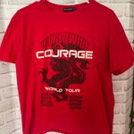 Pretty Little Thing Red Graphic Dragon Tee Photo 0