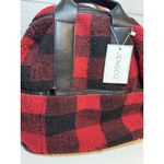 Jen & Co. HATTIE Sherpa Guitar Backpack In Red Black Photo 2