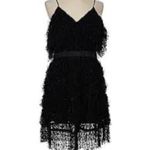 Chloe Oliver Black Fringe Dress Size Small Photo 2
