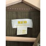 Maeve  Anthropologie Karina Velvet Holly Green Button Up Shirt Size 6 Photo 2