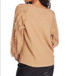1. State  Fringe Sleeve Sweater Top, Size Small (4-6), Tan, Wild Oak, Cozy, NWT Photo 9