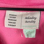 Anthropologie Saturday Sunday Merida Velvet Sweatshirt Top Hot Pink Size Small Photo 5