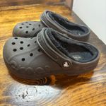 Crocs Black Fur Lined Clogs Size Women 6 Photo 1