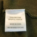 Lucy Paris  ruffle olive green sleeveless lightweight sweater sz S NWT Photo 3