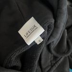 Life Sux Black Quarter Zip Printed Hoodie Photo 7