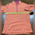 Horny Toad Women’s Size L Long Sleeve Lightweight 1/4 Zip Tangerine Pullover Photo 3