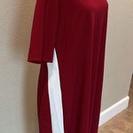 Kasper Red and White below the knee Dress Photo 2