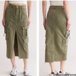 PacSun  Olive Green Cargo Midi Skirt XS Photo 3