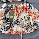 Farm Rio  womens  Mixed Lobsters Linen Mini Dress, M, White/ Multi Nwt Photo 5