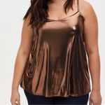 Torrid Bronze Liquid Shine Swing Cami Top Size 1X Photo 0