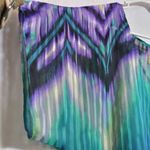 Show Me Your Mumu  Women's Multicolor V-Neck Sheer Tunic Top Colorful  Size M Photo 2
