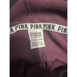 Victoria's Secret PINK Womens Purple Waffle Knit Crop Hoodie extra small Photo 4
