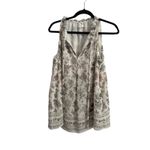 Max Studio Floral Sleeveless Blouse By With Ruffled Collar Detail S Photo 1