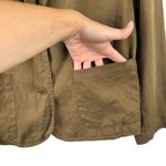 Eileen Fisher Pine Needle Organic Linen Shaped Blazer Jacket Lightweight XL Job Photo 6