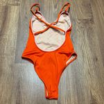 J.Crew Playa Womens X Open Back Orange Pink Pom One Piece Swim Suit Size XXS Photo 1