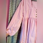 Anthropologie By | Pink Denim Long Sleeve Babydoll Dress, Size L Photo 5