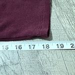 Victoria's Secret Pink Maroon Ribbed Log Sleeve Top Shirt medium purple womens Photo 3