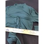 SHEIN SXY Mock Neck Cutout Long Sleeve Crop Top Green Size M Size M Photo 2