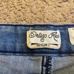 Indigo Rein  Blue Denim Distressed Jean Shorts, Size 3 Photo 6