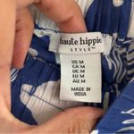 Haute Hippie  Blue Graphic Wide Leg Pants Photo 7