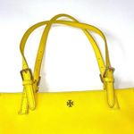 Tory Burch Sunny Yellow Saffiano Leather York Tote Photo 4
