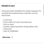 Vince Camuto Skylar Slouch Boots in Golden Walnut Women’s 9 Leather Photo 3