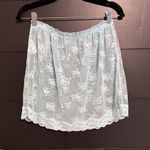 COLSIE Women’s Light Blue Sheer Lace Mini Skirt Cover Up Sz L NWT Size L Photo 3
