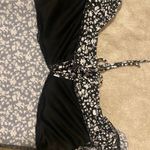 Papaya Black And White Floral Off The Shoulder Dress Photo 2