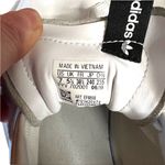 Adidas  Sleek White Court Sneakers All Leather Women’s 7- fit more like 8 Photo 5