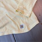 Carhartt Force Lemon Yellow Quarter Zip Pullover size Small Photo 2