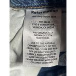 Reformation  Nila Blue Front Slit High Waisted Midi Pencil Denim Jeans Skirt 29 Photo 3