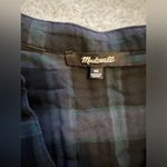 Madewell  Lightspun Bubble-Sleeve Top in Plaid Dark Baltic size 4X Photo 5