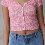 Brandy Melville Pink Cheetah Print Top Photo 0