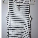 Marine layer  Women's Shirt Hemp / Cotton Cream Striped Tank Top Size S NWT $48 Photo 6