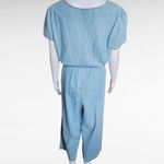 st. john's bay St. John's Bsy Chambray Denim Cropped Jumpsuit Size Medium Photo 4