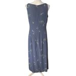 Gap Vintage  Size 8 Floral Print Midi Dress Sleeveless Tank Blue Purple Cottage Photo 1