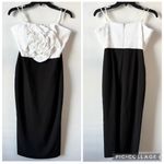 Betsy and Adam  Rosette Sequins Bodice Sheath Cocktail Dress 8 Photo 3