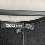 Boohoo  Bodysuit Slinky Black Cap Sleeve Women’s US 24 Photo 5
