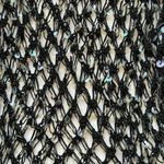 Free People Super rare 90s black beaded sequin crochet mesh cami top tank top Photo 1