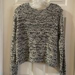 Garage Black/White Scoop Neck Cropped Sweater S Photo 7