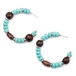 Paparazzi Definitely Down To Earth Blue Earrings (162) Photo 1