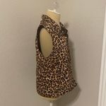 Cheetah Print Puffy Vests Multi Size M Photo 6