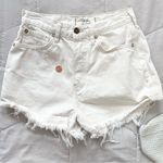 Free People  We The Free Lasso Optic White Jean Denim Shorts Photo 3