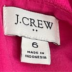J.Crew  Scalloped Basketweave Square Neck Dress Women’s Size 6 Pink Cotton Photo 8