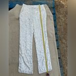 Tularosa WOMENS OFF WHITE MEDIUM Lace Trousers with Floral Design Photo 2