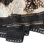 Naeem Khan Black White Nude Floral Lace Long Sleeve Mermaid Dress sz 10 NEW Tags Photo 12