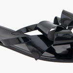 BCBGeneration  Glossy Black Jelly Bow Sandals Shoes Lima 7 NWT Photo 0