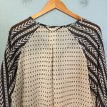 Gentle Fawn NWT‎  Solitude Cream and Black Relaxed Buttoned Blouse Boho Photo 7