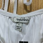 Speechless  White Spaghetti Strap Crochet Top Juniors' Dress - Size Large Photo 3